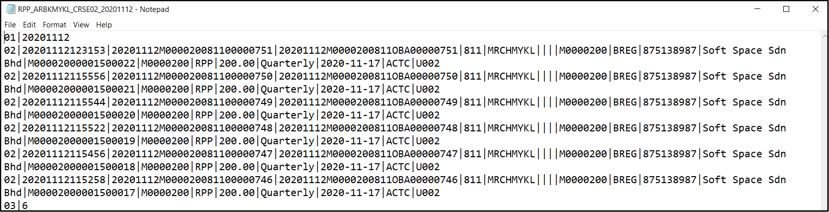 QR Merchant Registration and Termination Report