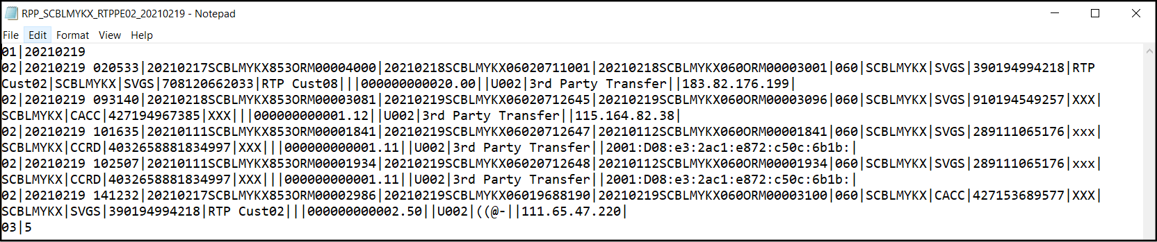 QR Merchant Registration and Termination Report