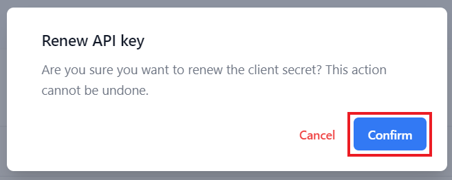 Screenshot Confirm Renew API Key