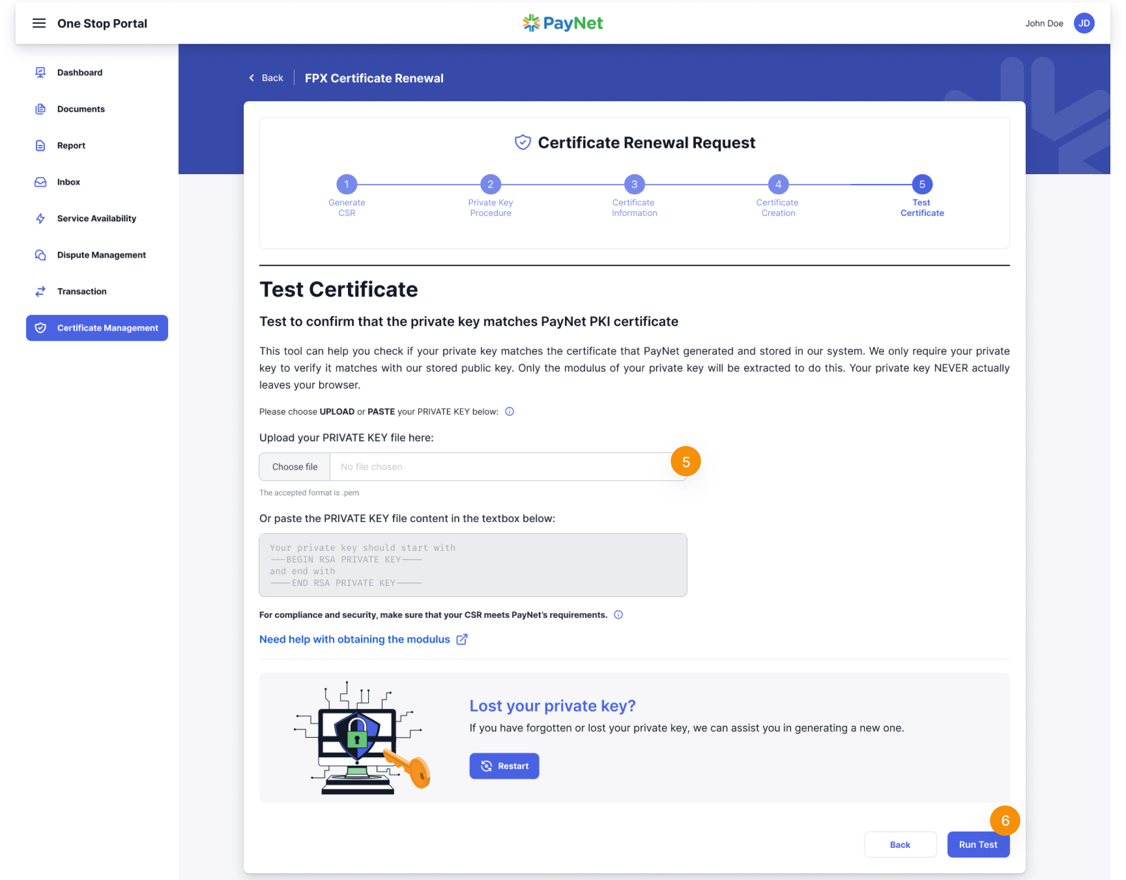 Verifying Certificate Option 1 Step 3