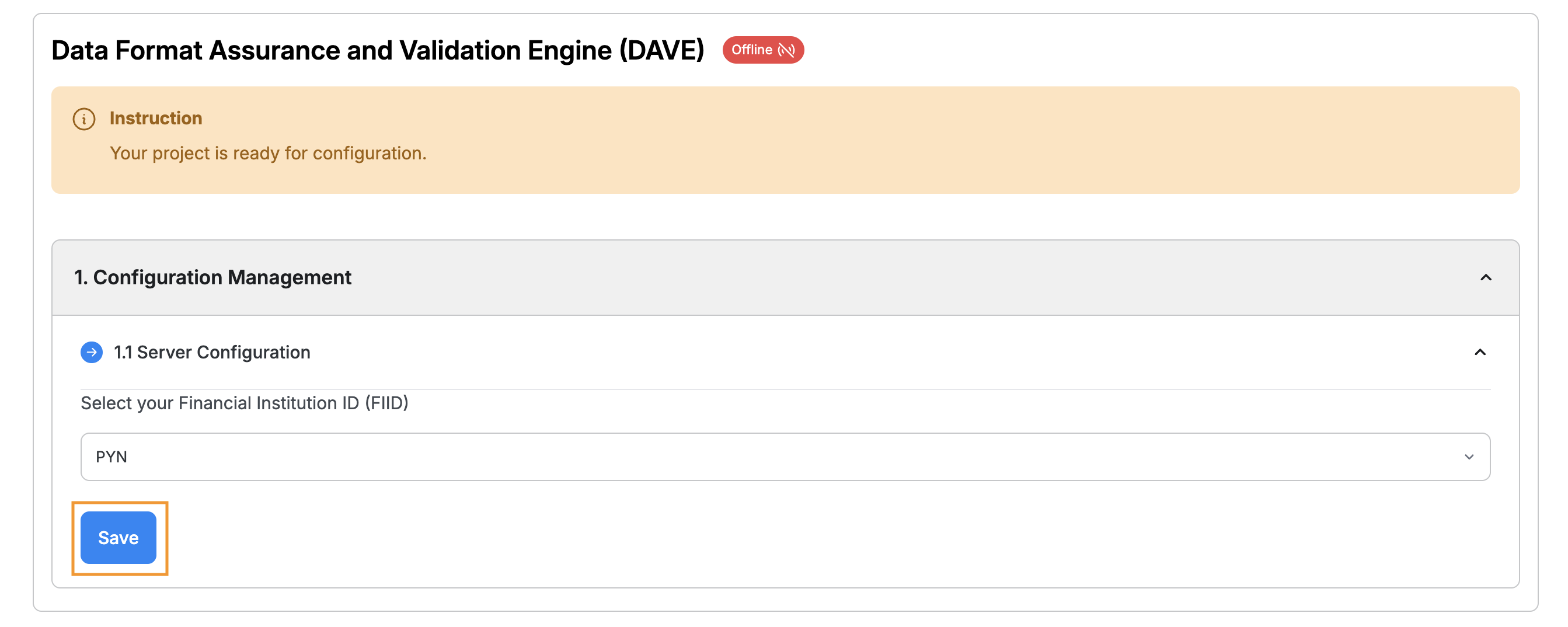 test suite configuration